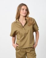 COLLARED BLOUSE COTTON