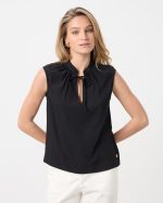 BLOUSE SLEEVELESS TIE NECK - Image 8