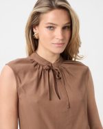 BLOUSE SLEEVELESS TIE NECK - Image 16