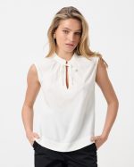 BLOUSE SLEEVELESS TIE NECK - Image 34
