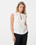 BLOUSE SLEEVELESS TIE NECK - Image 35
