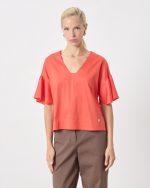 BLOUSE COTTON FLARED SLEEVE - Image 13
