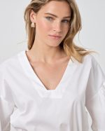 BLOUSE COTTON FLARED SLEEVE - Image 4