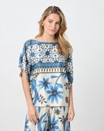 BLOUSE SATIN PRINTED
