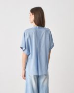 SHIRT STRIPES MAO NECK - Image 5