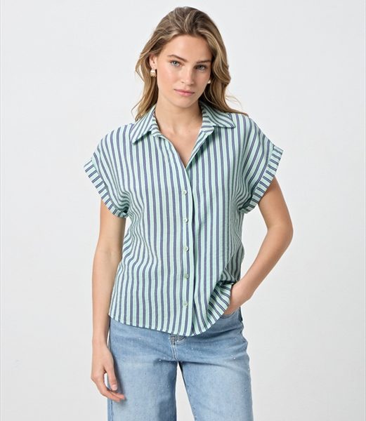 SHIRT STRIPES SHORT SLEEVE
