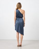 ASYMMETRICAL SATIN DRESS - Image 4