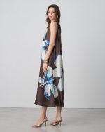MIDI DRESS SATIN ONE SHOULDER - Image 3