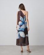 MIDI DRESS SATIN ONE SHOULDER - Image 5