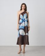 MIDI DRESS SATIN ONE SHOULDER - Image 6
