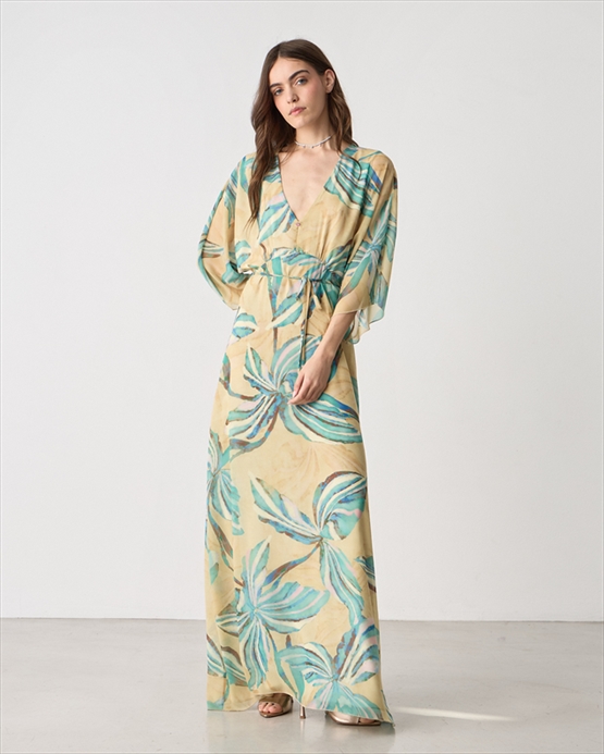 71057.jpg MAXI DRESS CHIFFON PRINTED - Image 1