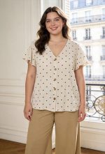BLOUSE HEARTS EMBROIDER