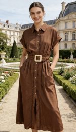 MIDI SHIRT DRESS NERVIR - Image 6