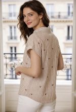 SHIRT STRIPES HEARTS EMBROIDER - Image 4