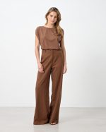 TROUSER LINEN WIDE LEG - Image 3
