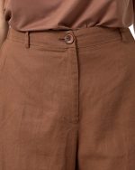 TROUSER LINEN WIDE LEG - Image 4