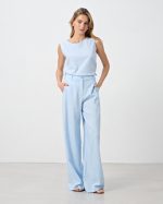 TROUSER LINEN WIDE LEG - Image 8