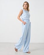 TROUSER LINEN WIDE LEG - Image 9