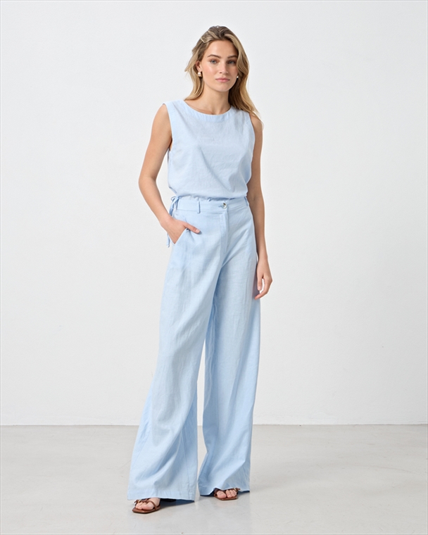 21133.jpg TROUSER LINEN WIDE LEG - Image 1