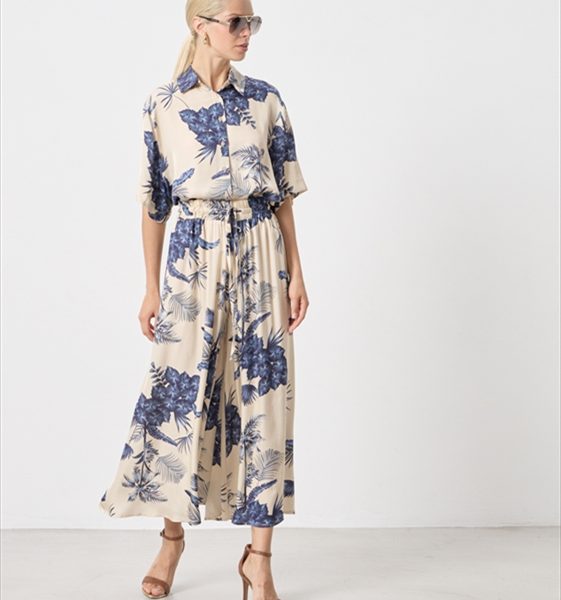 TROUSER CROPPED PRINTED