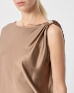 BLOUSE SATIN METAL CLIP - Image 4