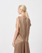 BLOUSE SATIN METAL CLIP - Image 5