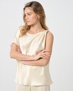 BLOUSE SATIN METAL CLIP - Image 10