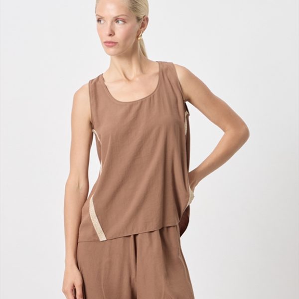 BLOUSE SIDE CONTRAST