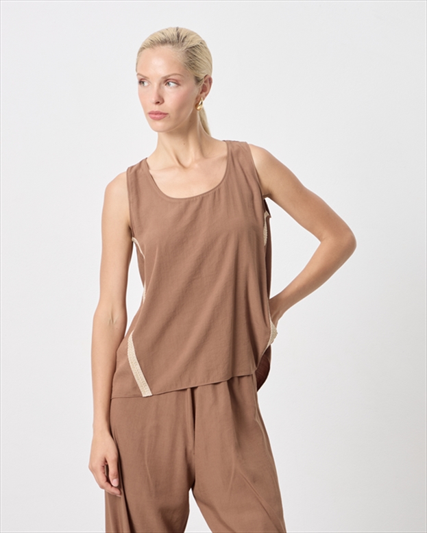 41094B.jpg BLOUSE SIDE CONTRAST - Image 1