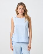 BLOUSE LINEN SLEVELESS