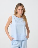 BLOUSE LINEN SLEVELESS - Image 2