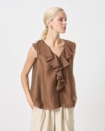 BLOUSE RUFFLE FRONT - Image 3