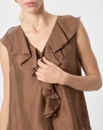 BLOUSE RUFFLE FRONT - Image 4