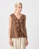 BLOUSE RUFFLE FRONT - Image 6