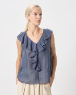 BLOUSE RUFFLE FRONT - Image 7