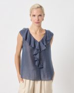 BLOUSE RUFFLE FRONT - Image 8