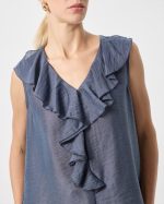 BLOUSE RUFFLE FRONT - Image 9