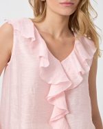 BLOUSE RUFFLE FRONT - Image 3
