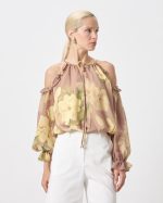 BLOUSE PRINTED CUT OFF SHOULDER - Image 2