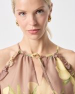 BLOUSE PRINTED CUT OFF SHOULDER - Image 5