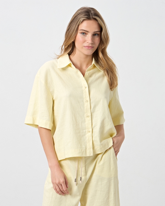 51066B.jpg SHIRT LINEN SHORT SLEEVE - Image 1