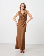 MAXI MERMAID SATIN DRESS
