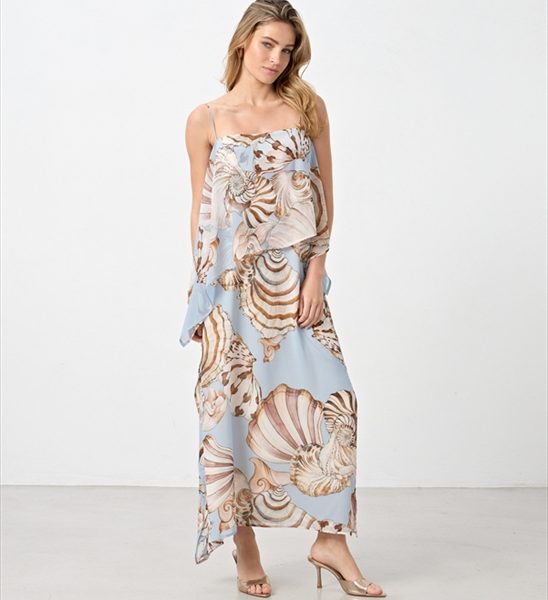 LONG ASSYMETRIC DRESS