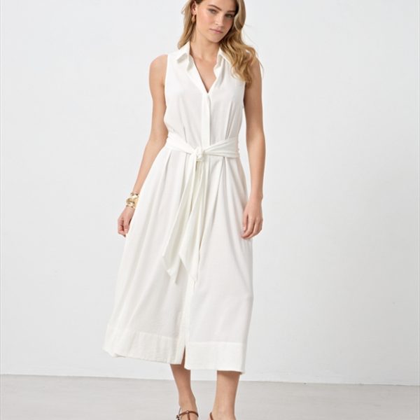 MIDI SHIRT DRESS SLEEVELESS