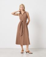 MIDI SHIRT DRESS SLEEVELESS - Image 6