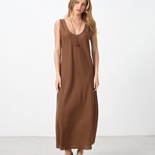 LONG LINEN DRESS
