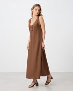 LONG LINEN DRESS - Image 4