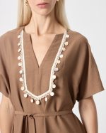 LONG DRESS V NECK - Image 4