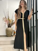 MAXI DRESS LYCRA CONTRAST