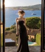 MAXI SATIN RUCHED DRESS